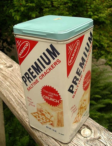 Metal Saltine Cracker Box 